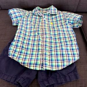 3t Carter’s boy shirt and shorts set